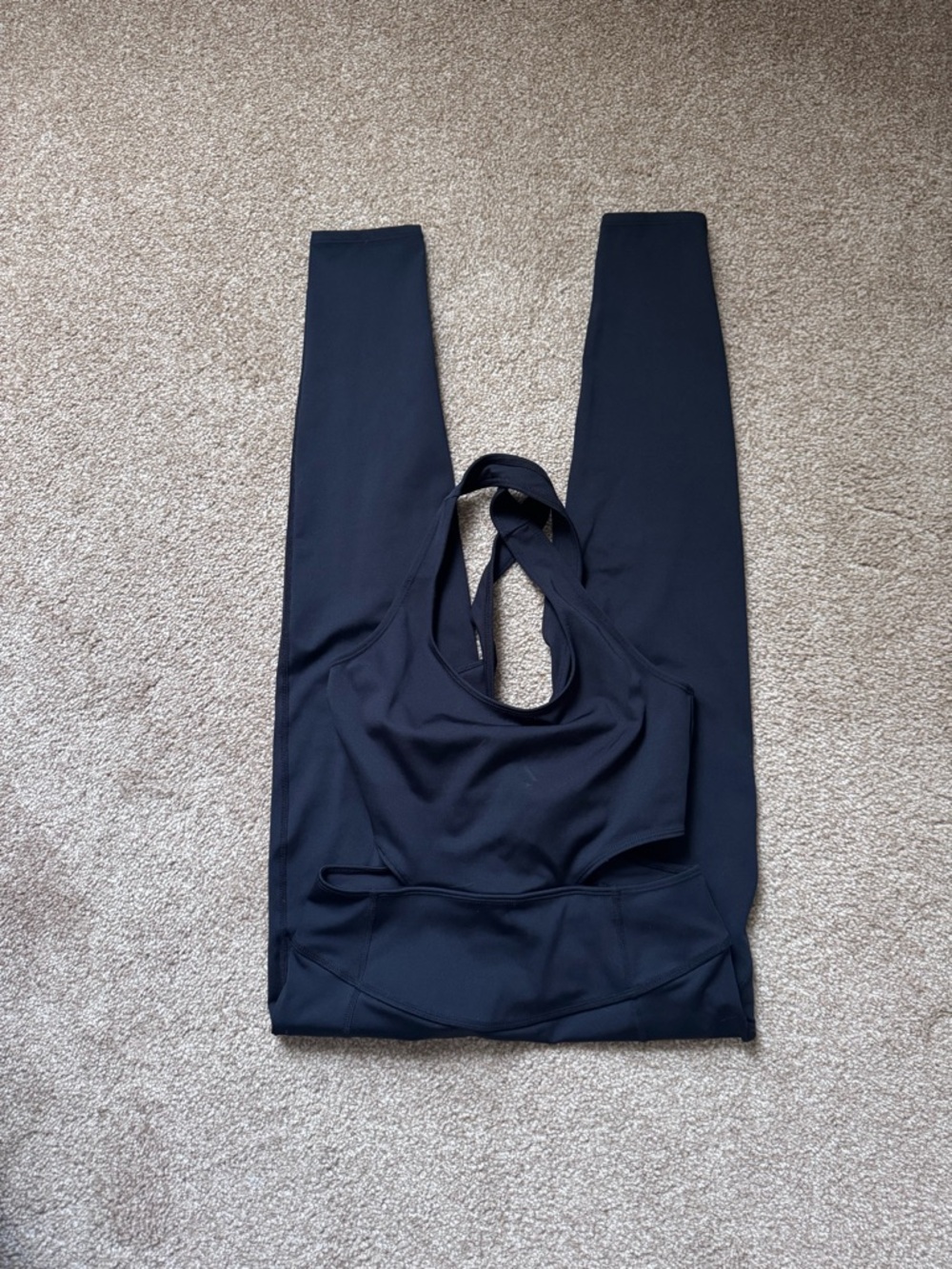 FP Movement by Free People Black High-Waist Leggings with Built-In Top